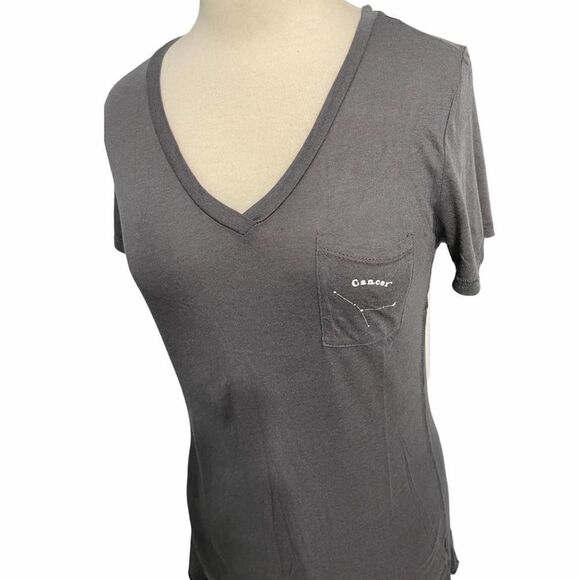 Women's Michelle By Comune Tee Shirt Cancer Gray Medium‎ Astrology Horoscope Top - Picture 5 of 10